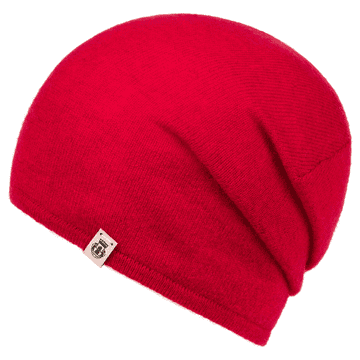 Pure Cashmere Strickmuetze Women - classic red