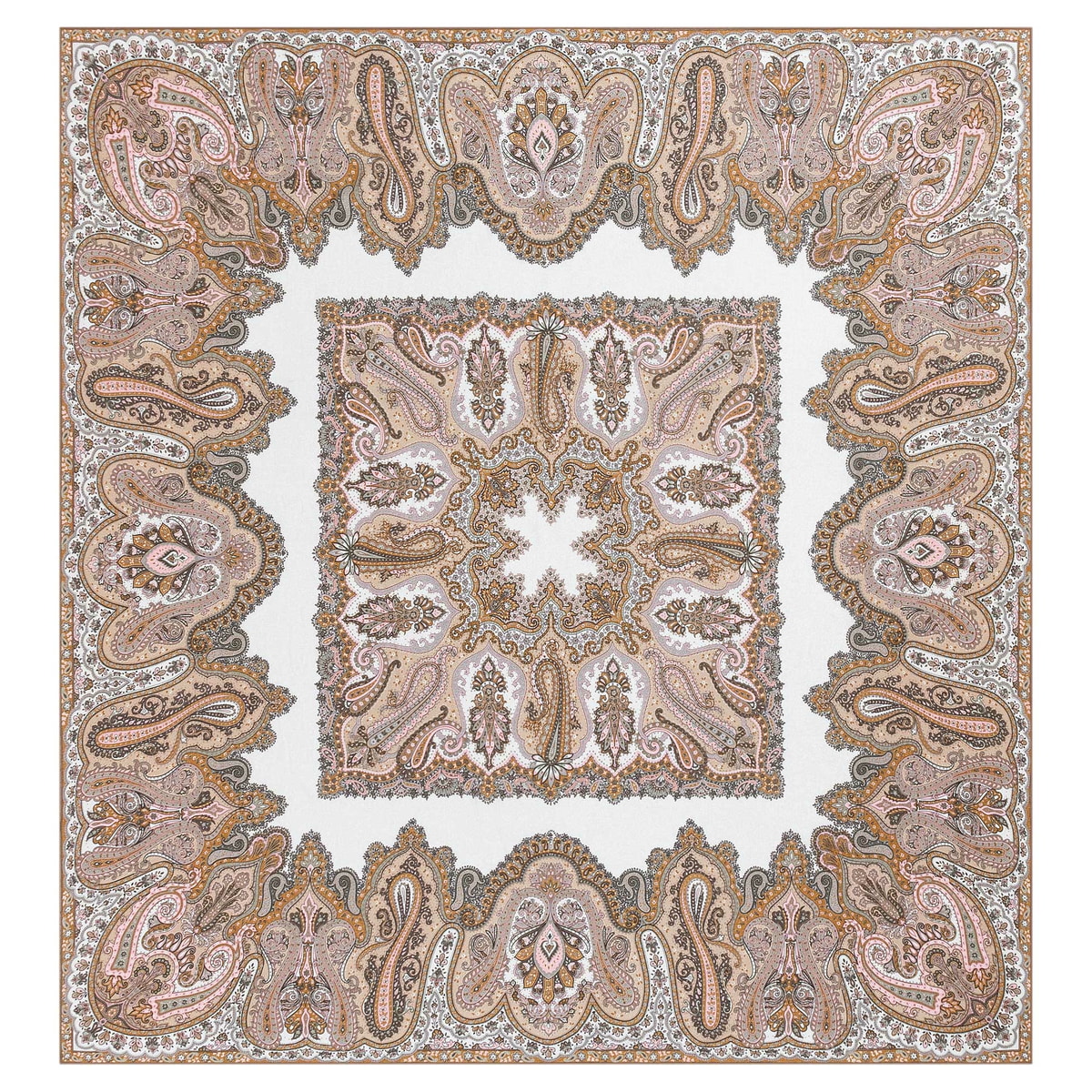 Radient Paisley 140x140 - multi beige