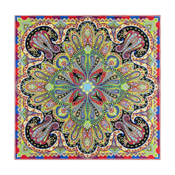 Funny Paisley 90x90 - multi colour
