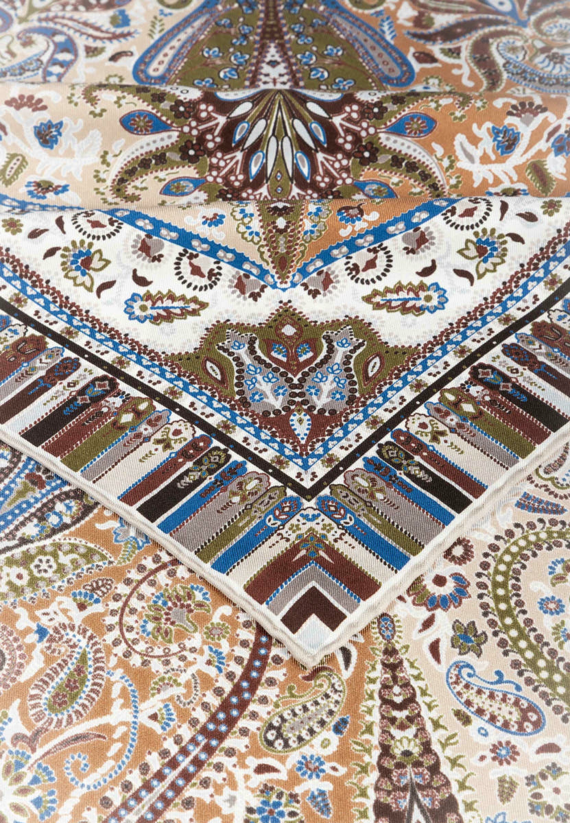 Paisley Mirage 90x90  - multi beige