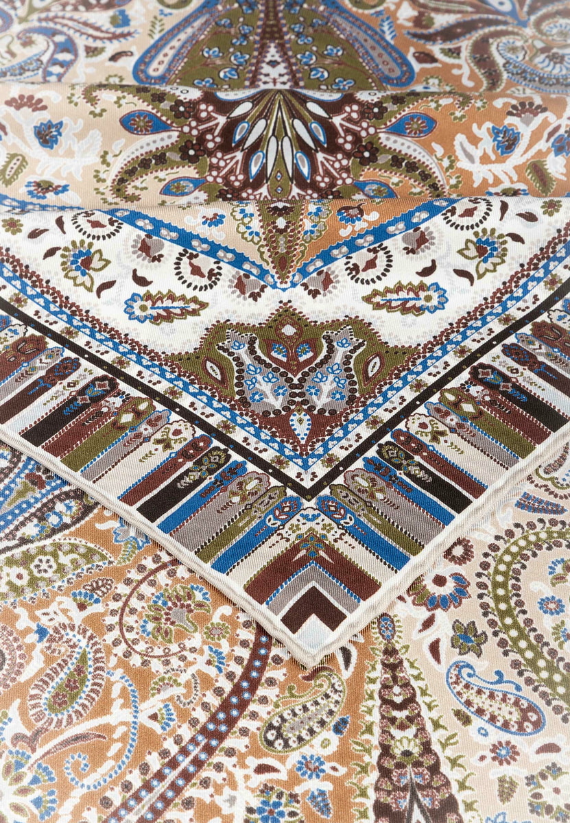 Paisley Mirage 90x90 - multi beige