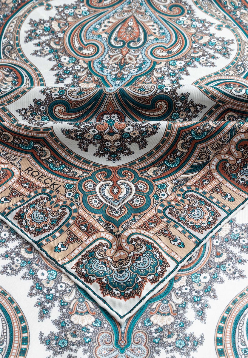 Paisley Star 90x90 - multi natural