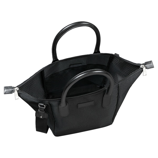 Bottle Shopping Bag M - black/silver
