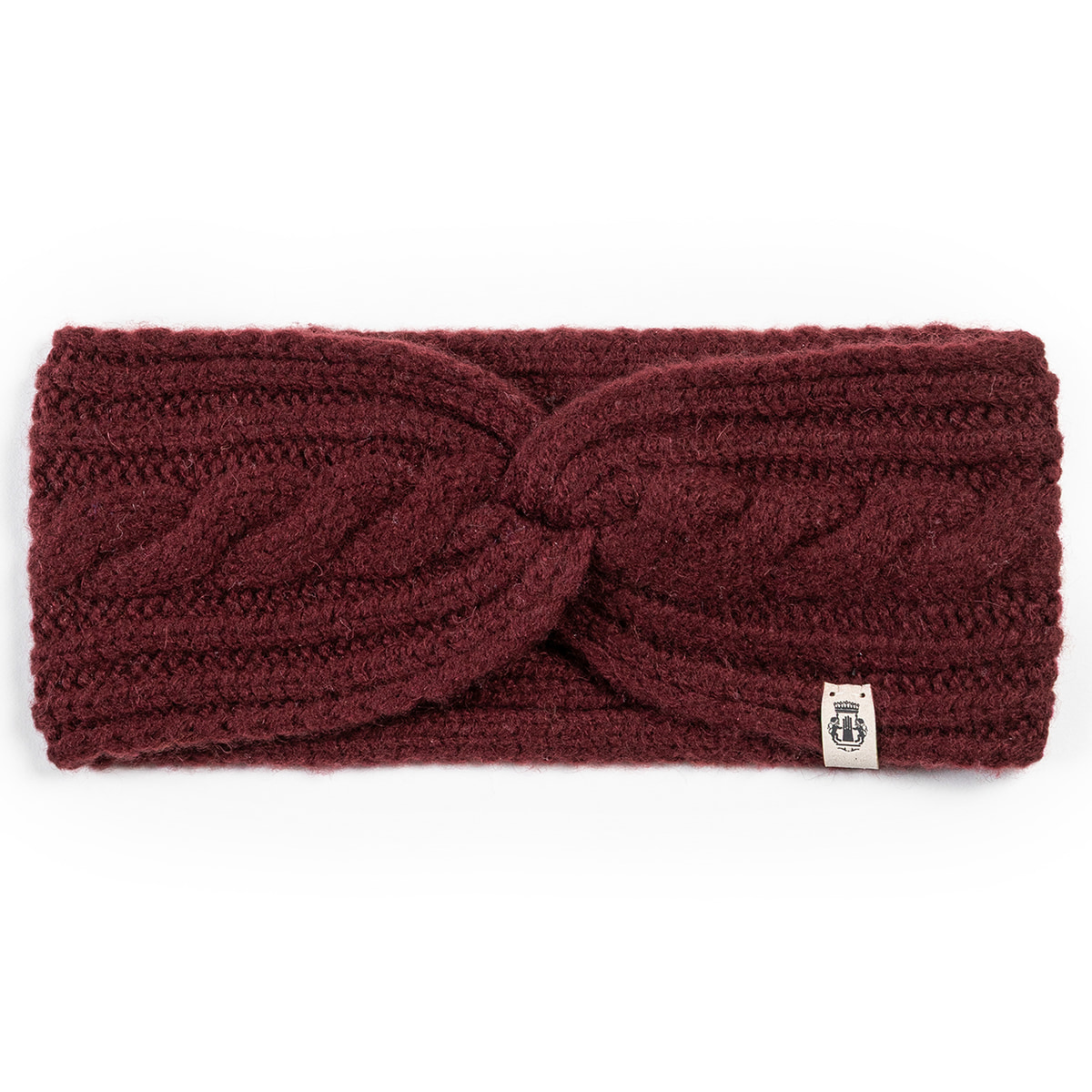 Cabled Charm Strirnband  - mulberry