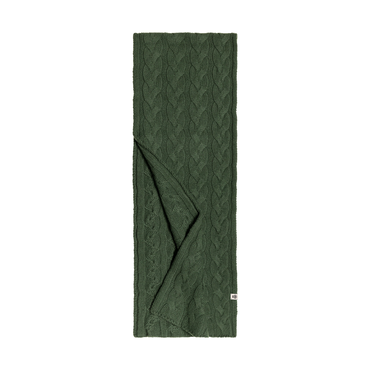 Braided Cashmere Schal 30x180 - pine