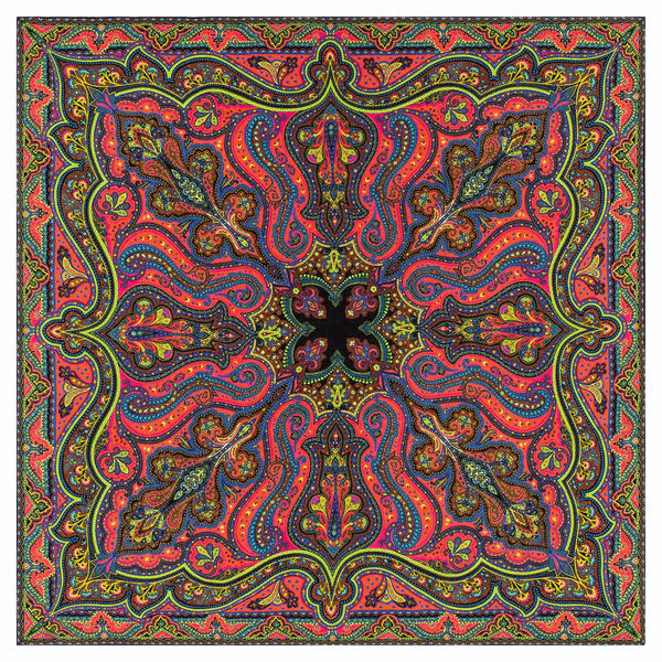 Navona Paisley 140x140 - multi colour