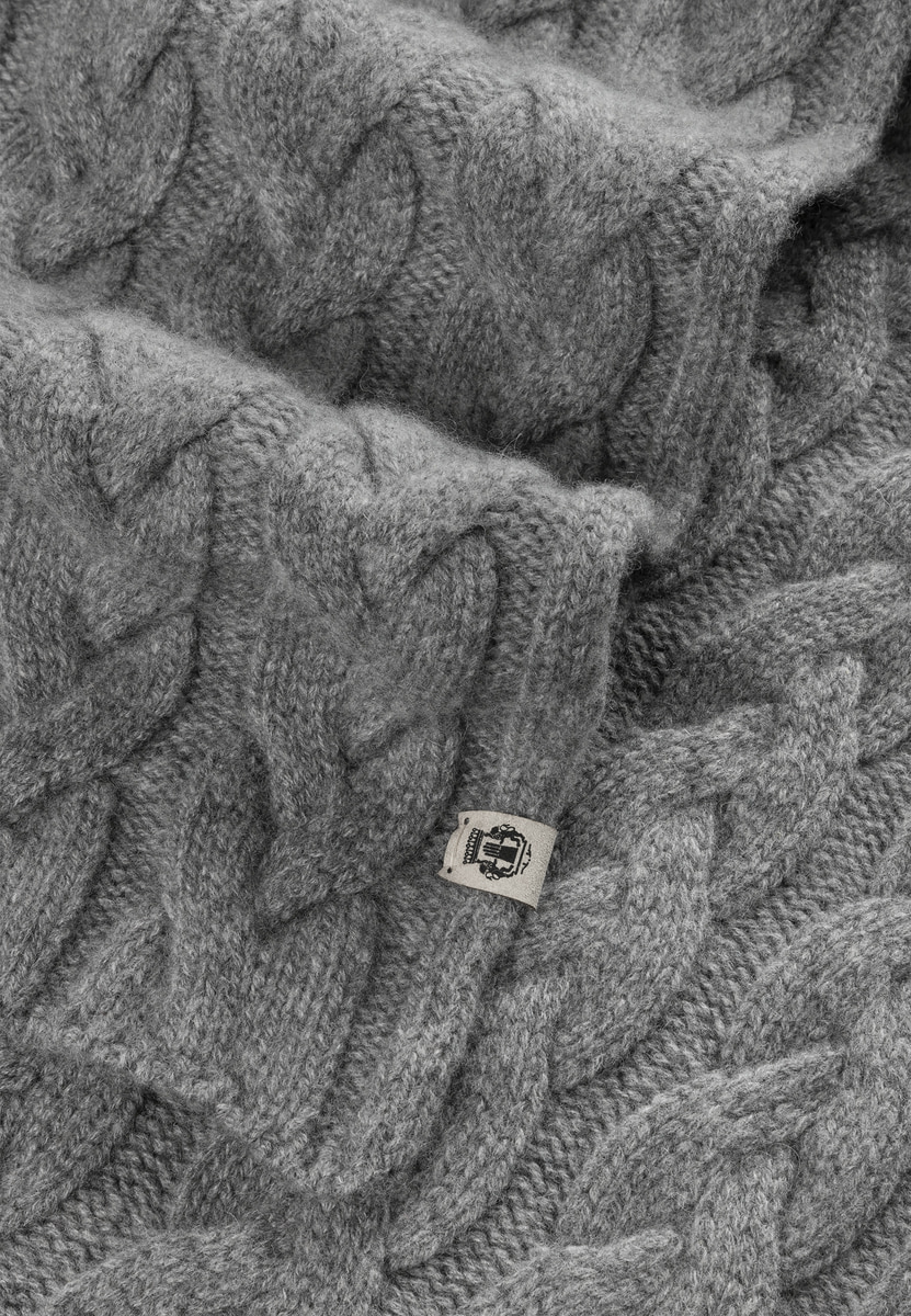 Braided Cashmere Schal 30x180 - flanell