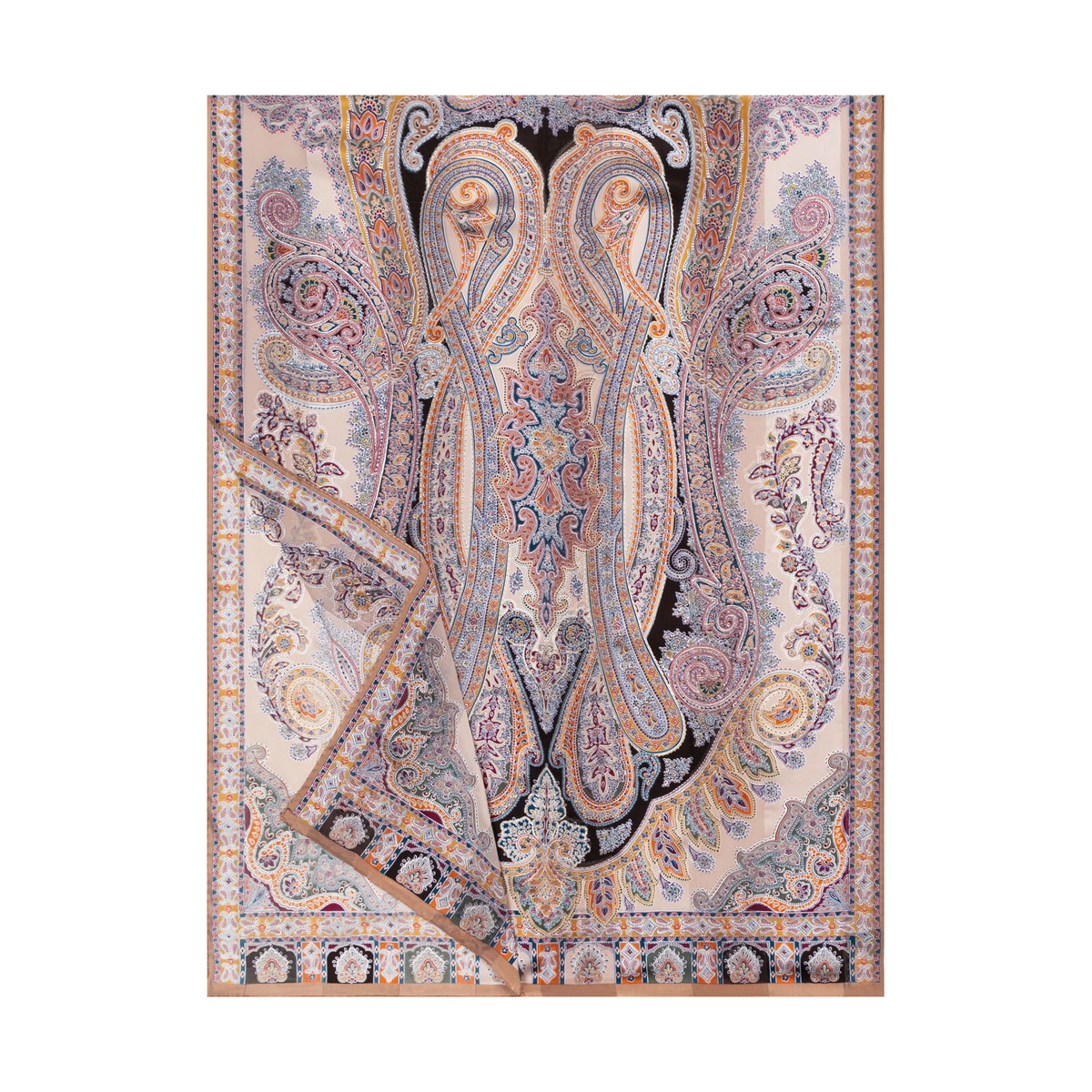 Glory Paisley 70x180 - multi camel