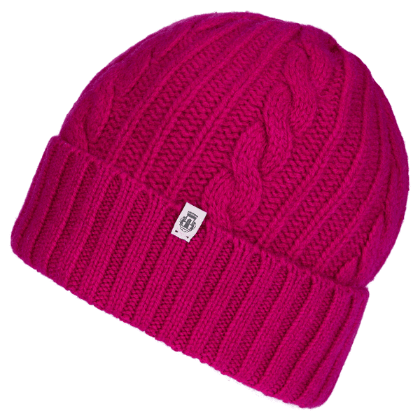 Cabled Charm Mütze  - berry