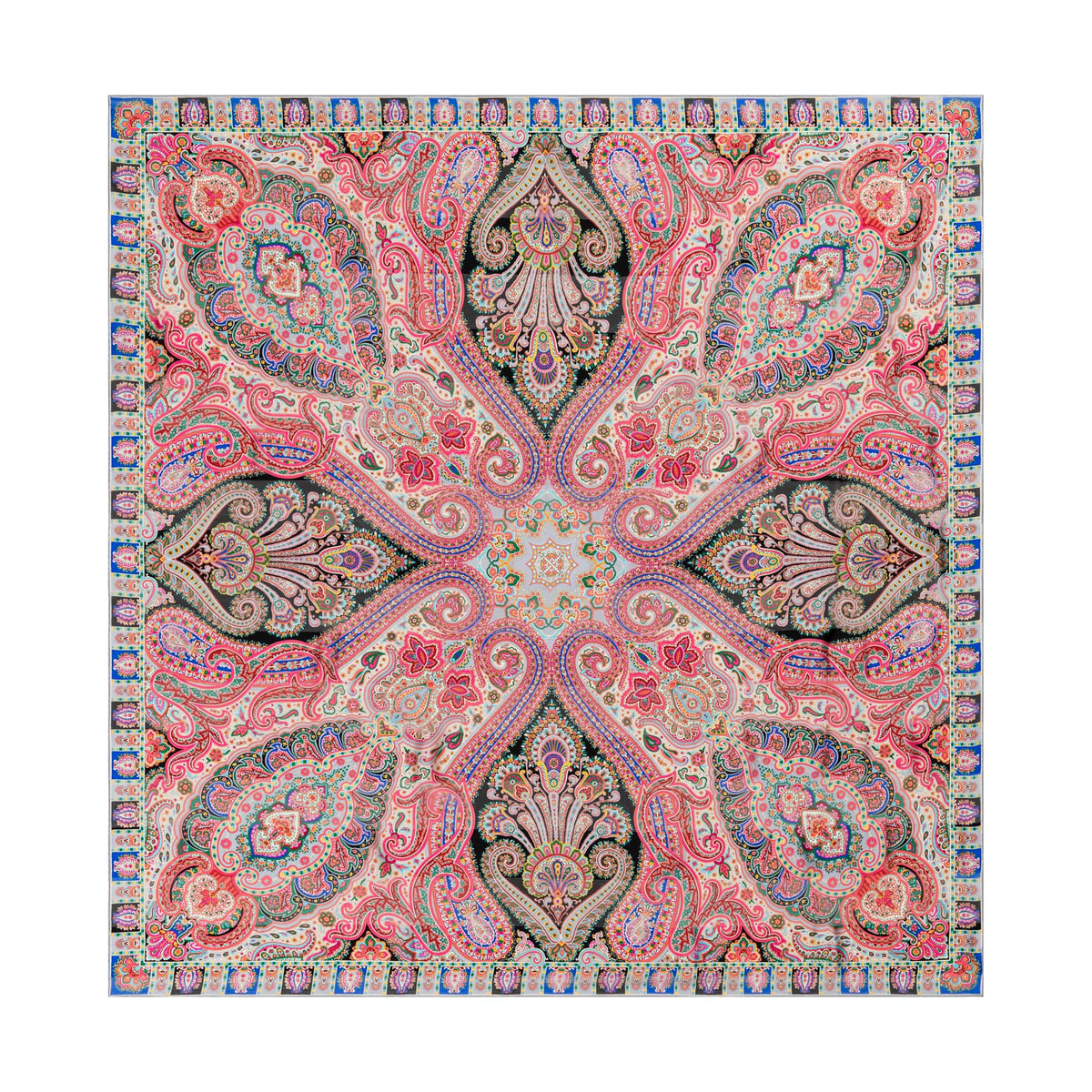 Majestic Paisley 140x140 - black lights