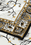 Elephant Garden 53x53 - white/black