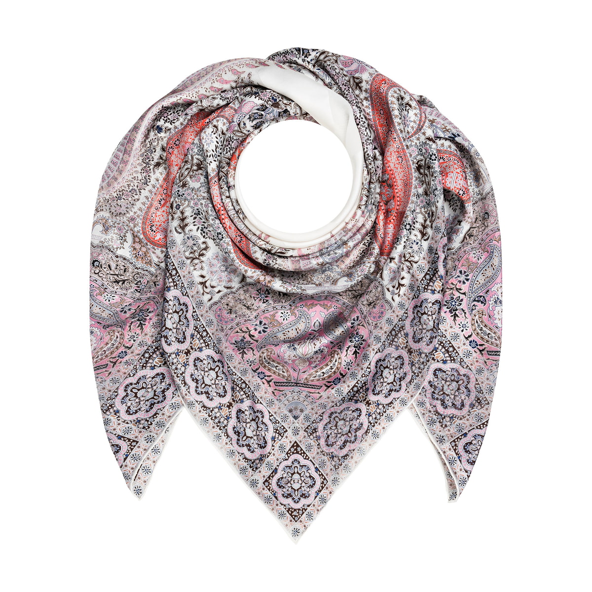 Fire Paisley 140x140 - multi blush