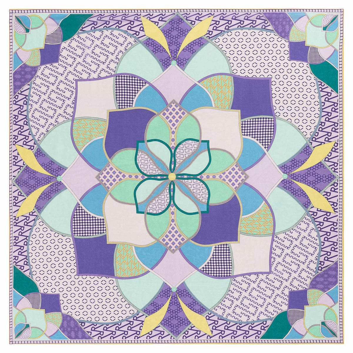 Signature Mandala 130x130 - multi lavender