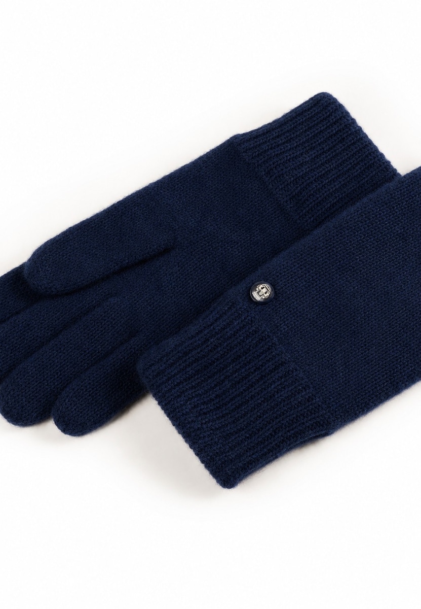 Walkhandschuh mit Kaschmir - navy