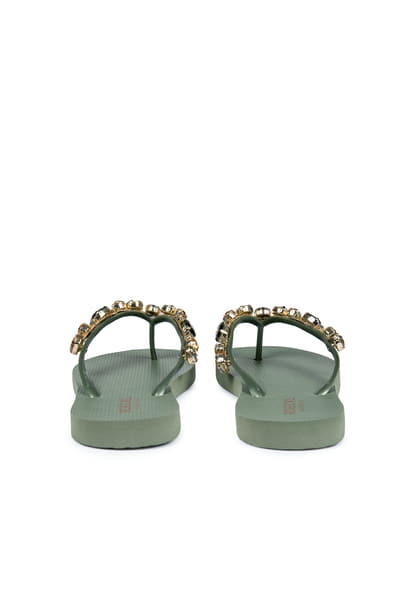 Shiny Summer Zehensandalen - seagrass