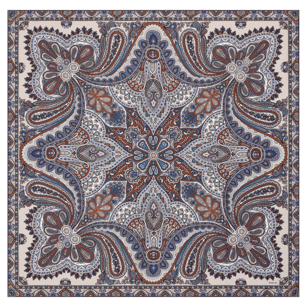 Aesthetic Paisley 140x140  - multi natural