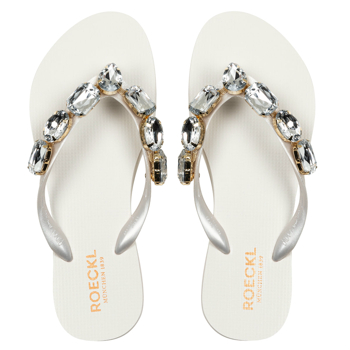 Pearly White Flip Flop - white