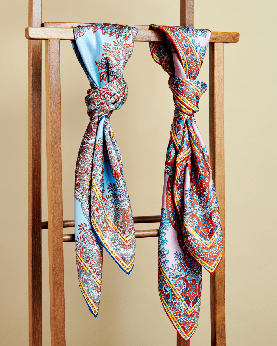 Paisley Reflection 90x90 - multi ciel