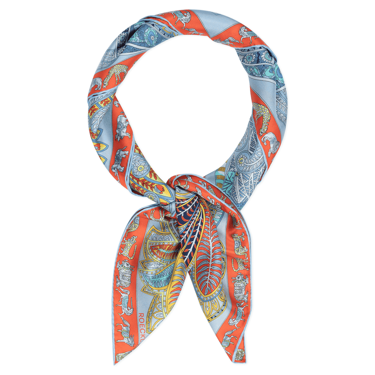 Vibrant Paisley 90x90 - multi ciel