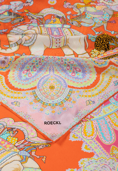 Elephant Parade Silk 140x140 - multi flamingo