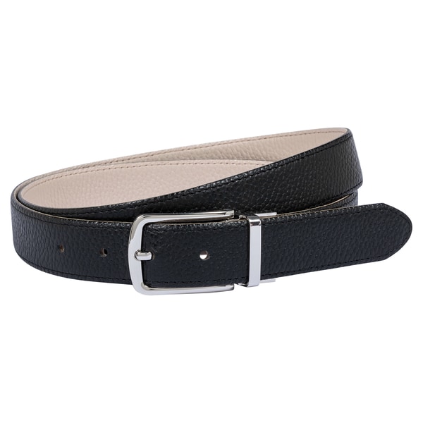 Amie reversible 3cm - black/creme