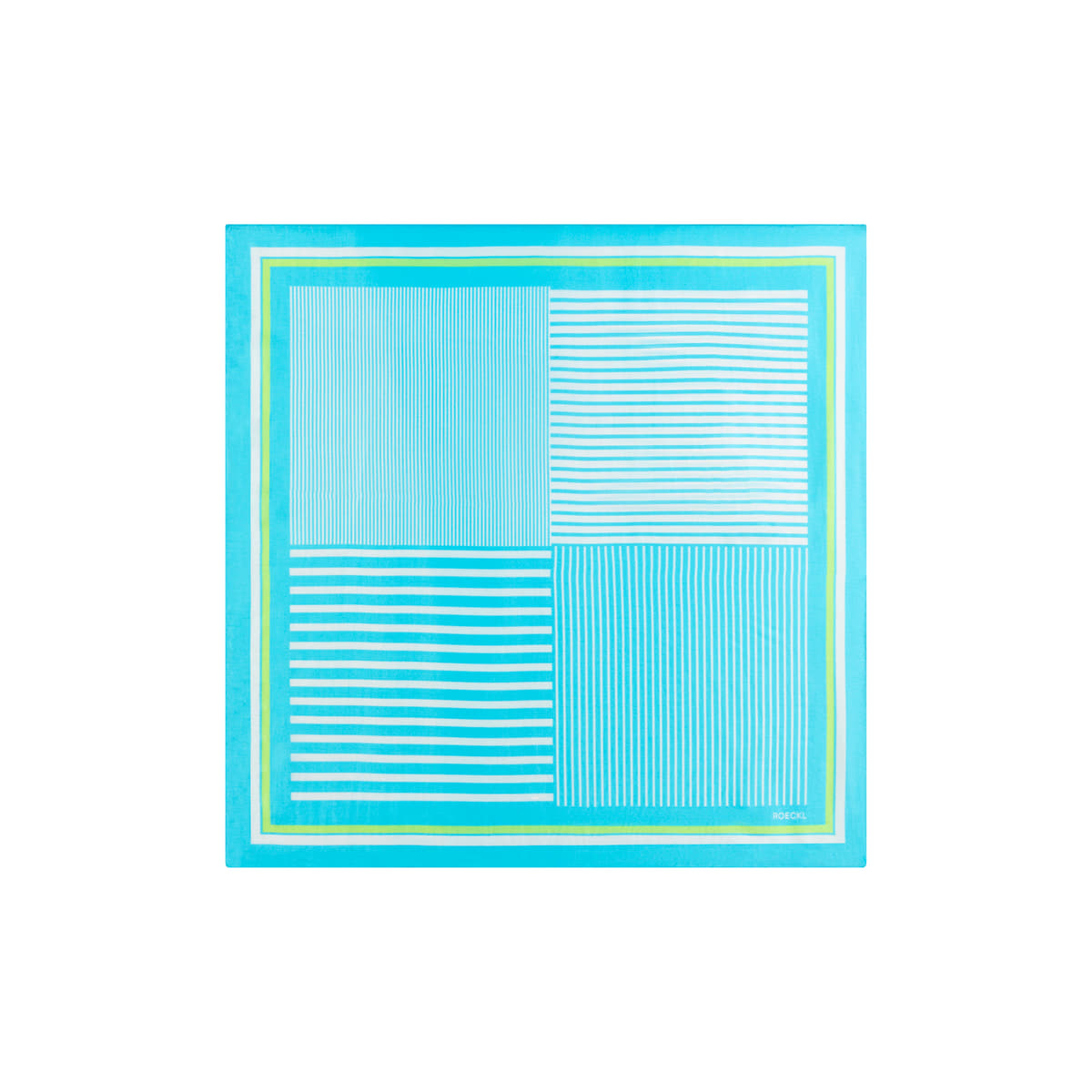 Two Tone Stripes 53x53 - turquoise