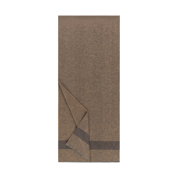 Cotton Check 40x180 - camel