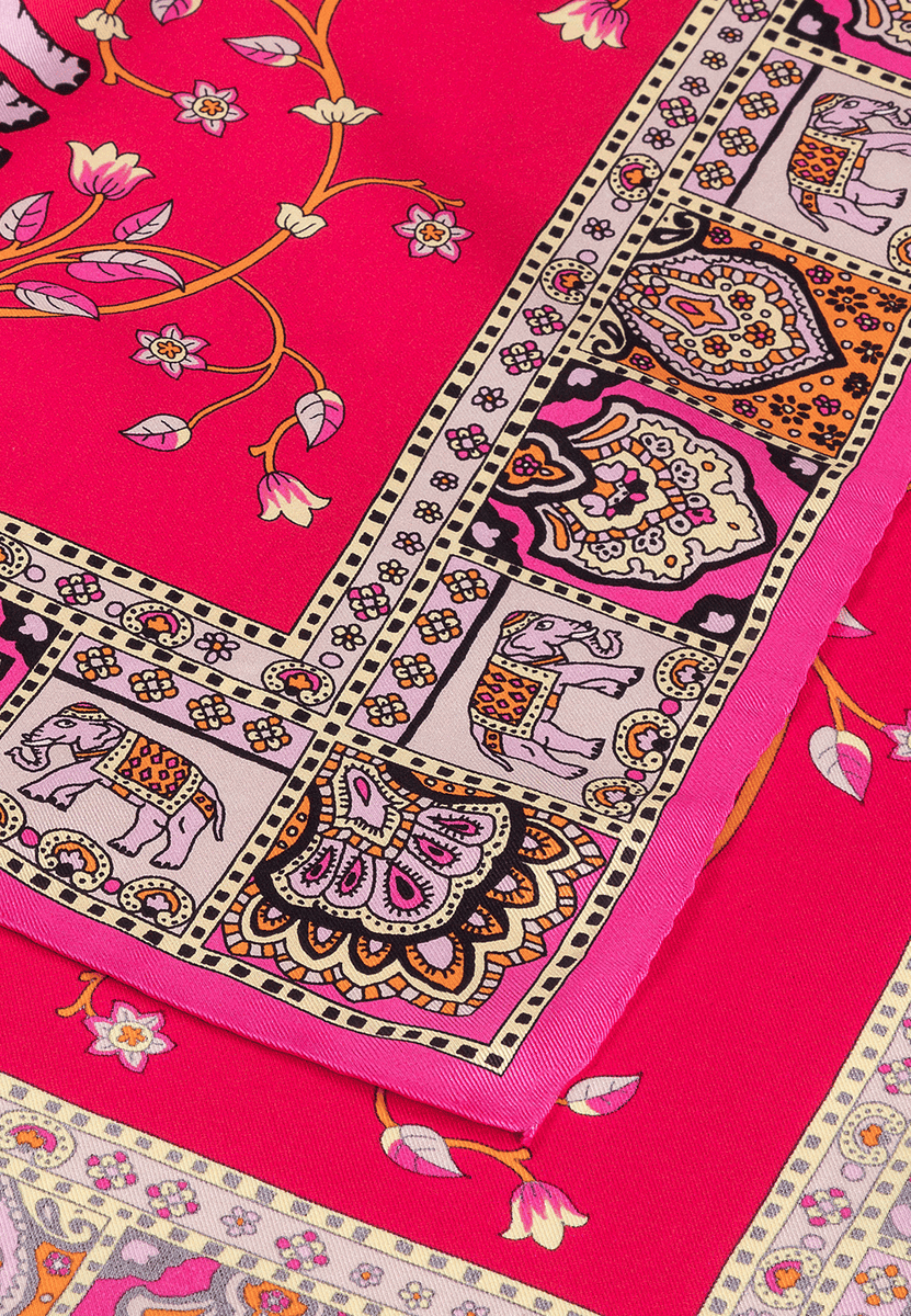 Elephant Garden 53x53 - multi pink