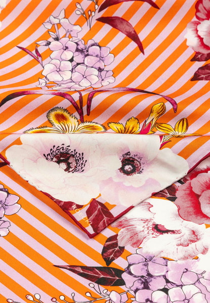Blossoming Stripes 53x53 - multi sunset