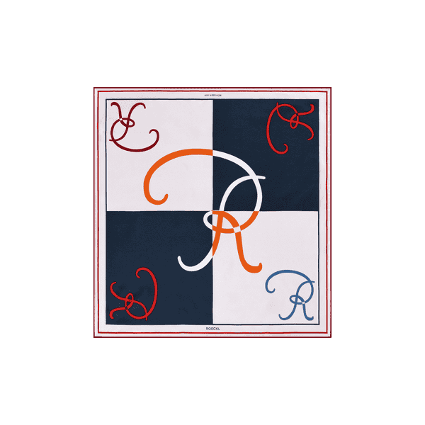 Caligraphic R 53x53 - multi rosewood