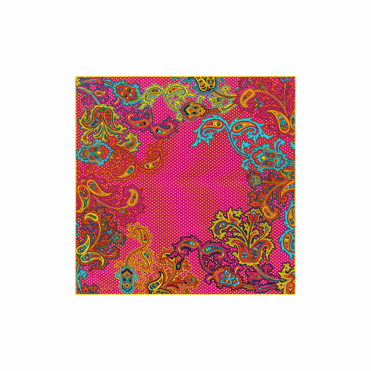 Paisley Illusion 53x53 - hot pink