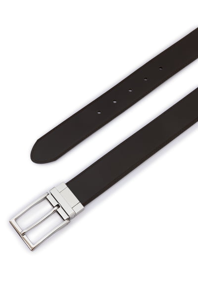 Luca reversible 3,5cm - black/brown
