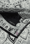 Porta Paisley 70x180  - black/white