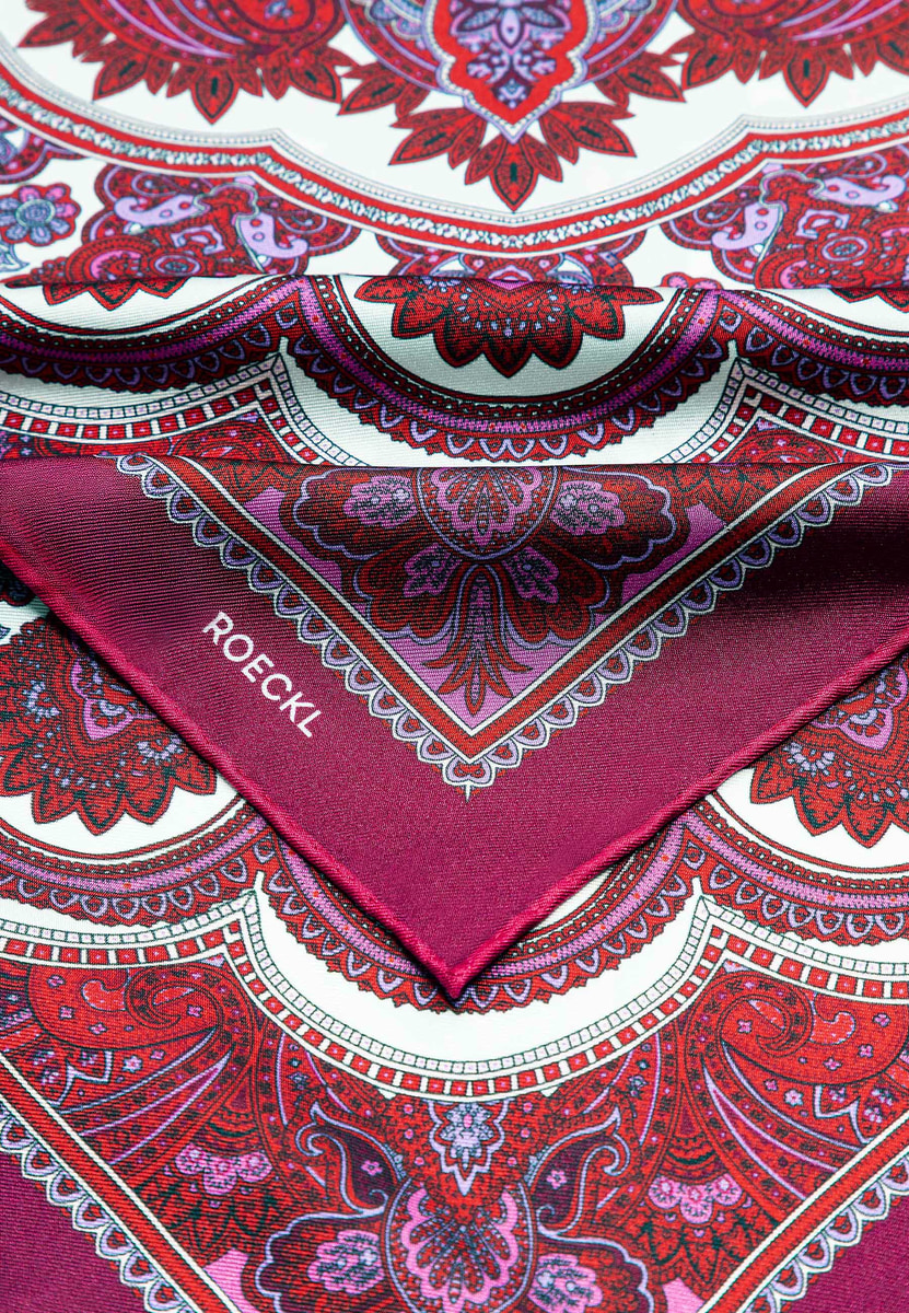 Fine Paisley 53x53  - multi wine