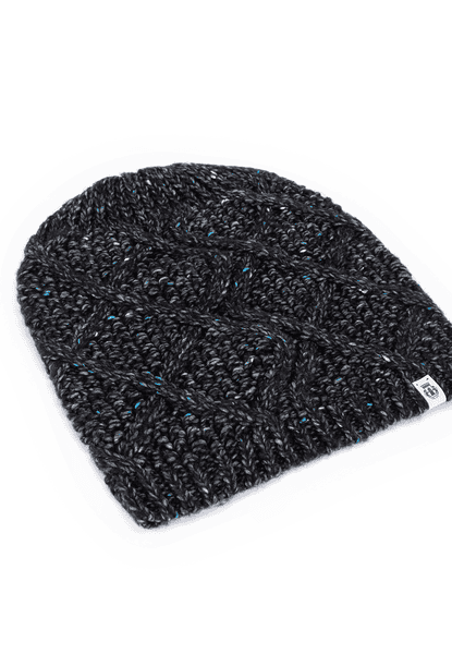 Winter Tweed Beanie  - black