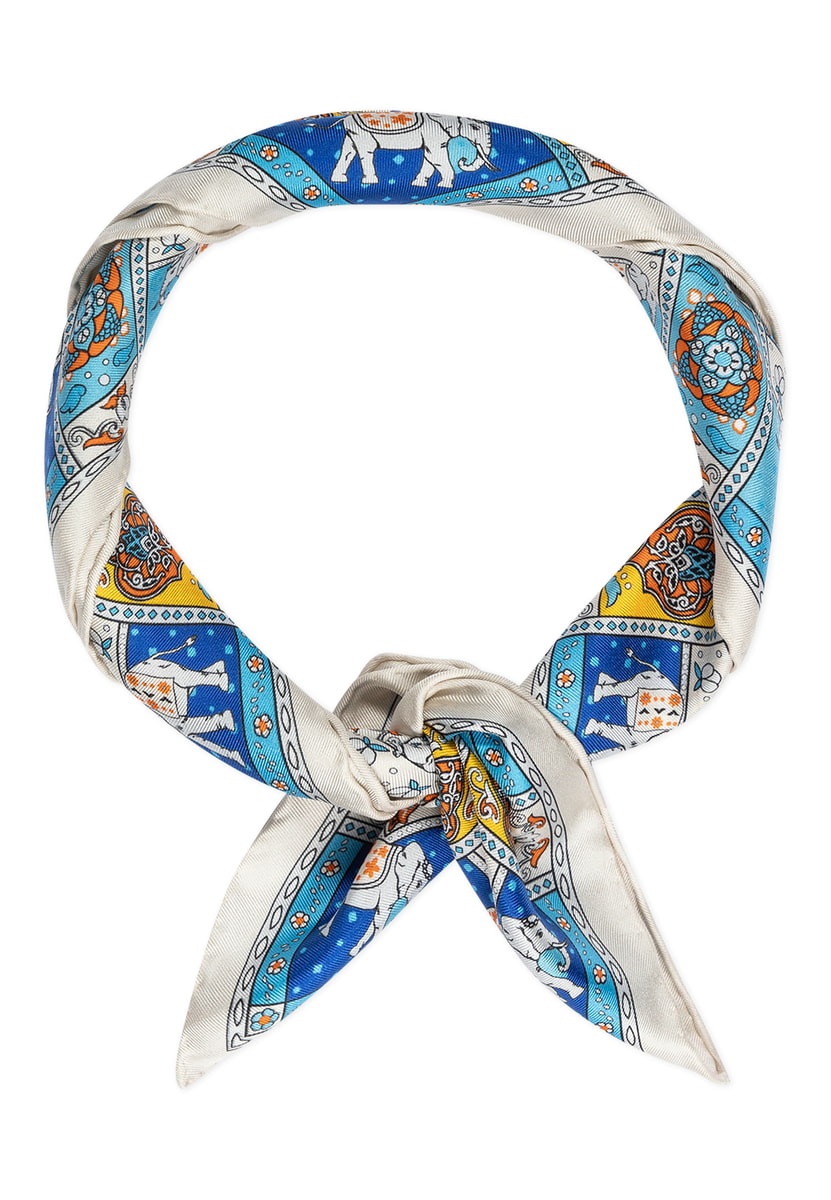 Lucky Elephant 53x53 - multi blue