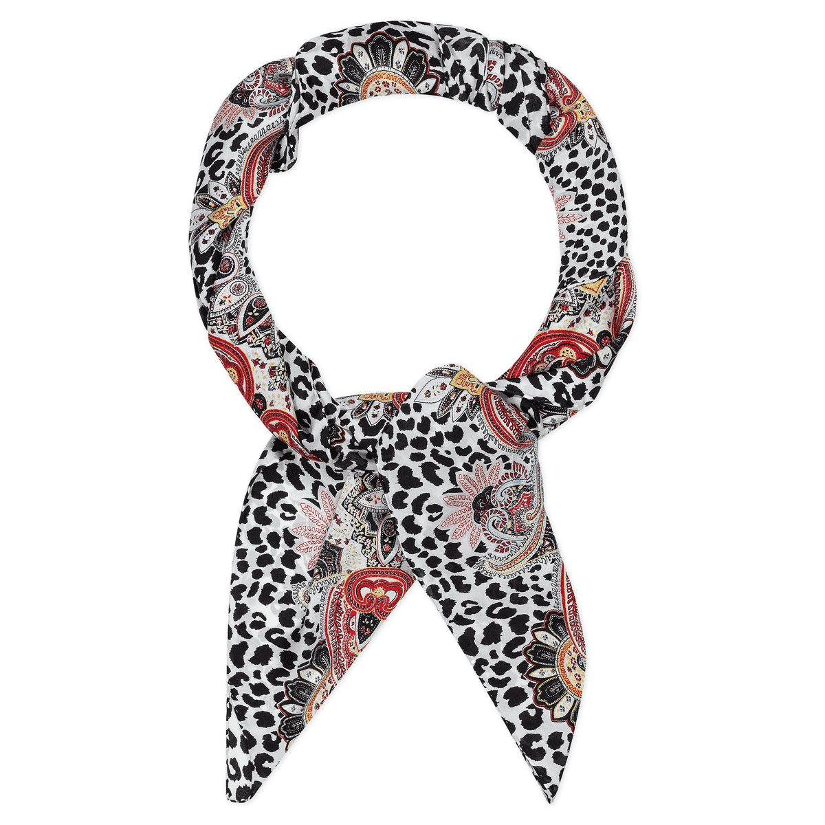 Animal Paisley 140x140 - multi black