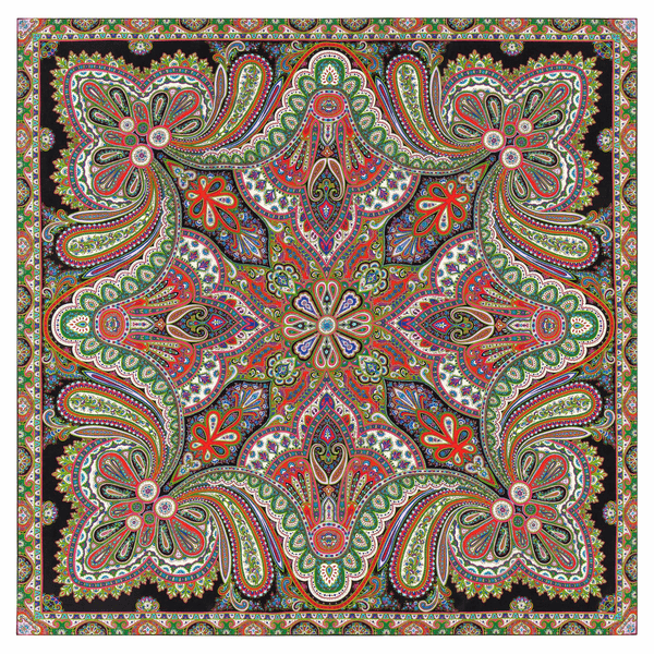 Aesthetic Paisley 140x140 - black flash
