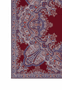 Mirror Paisley 90x90  - red/navy
