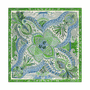 Vibrant Paisley 90x90  - multi green