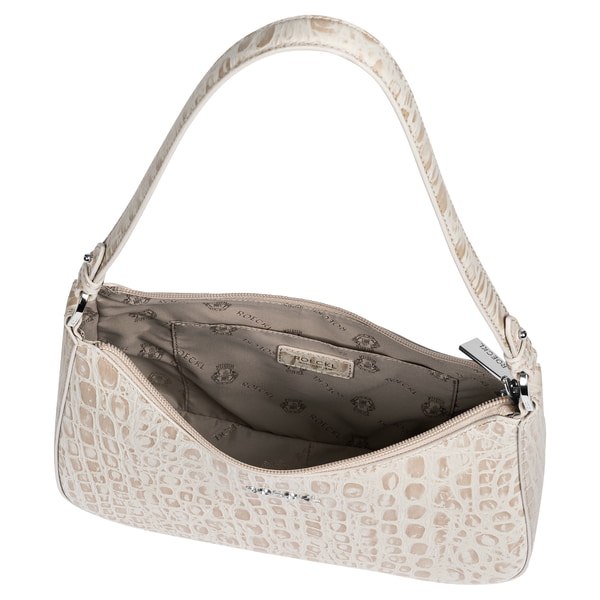 Cleo small Croco silver - desert