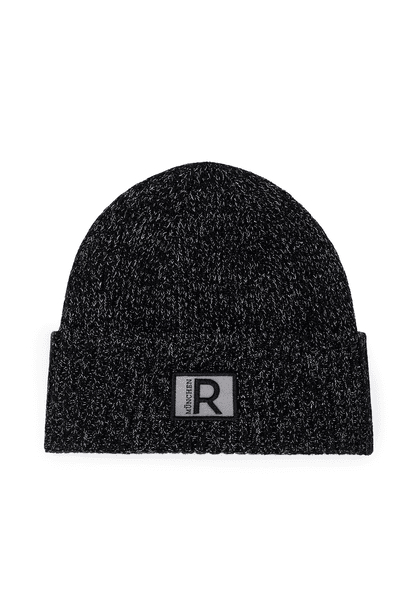 Reflective Rib Mütze Herren - black
