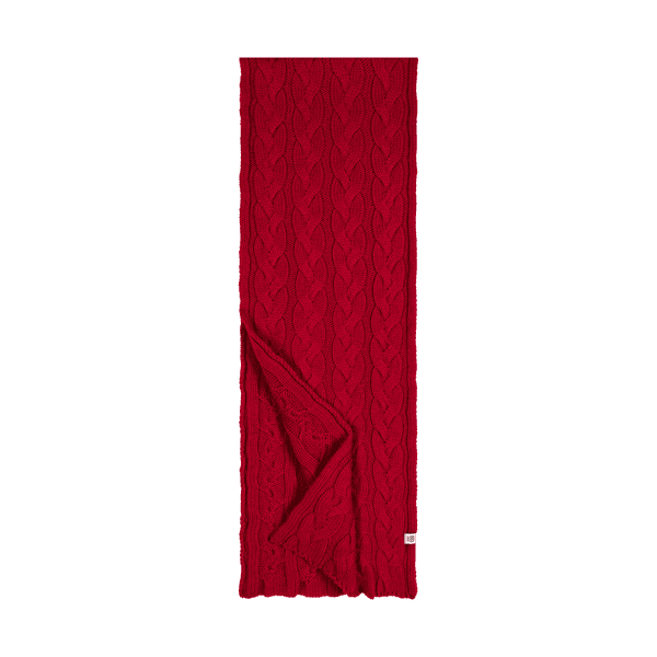 Braided Cashmere Schal 30x180 - classic red