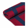 Grid Jacquard Schal 27x180  - navy/wine