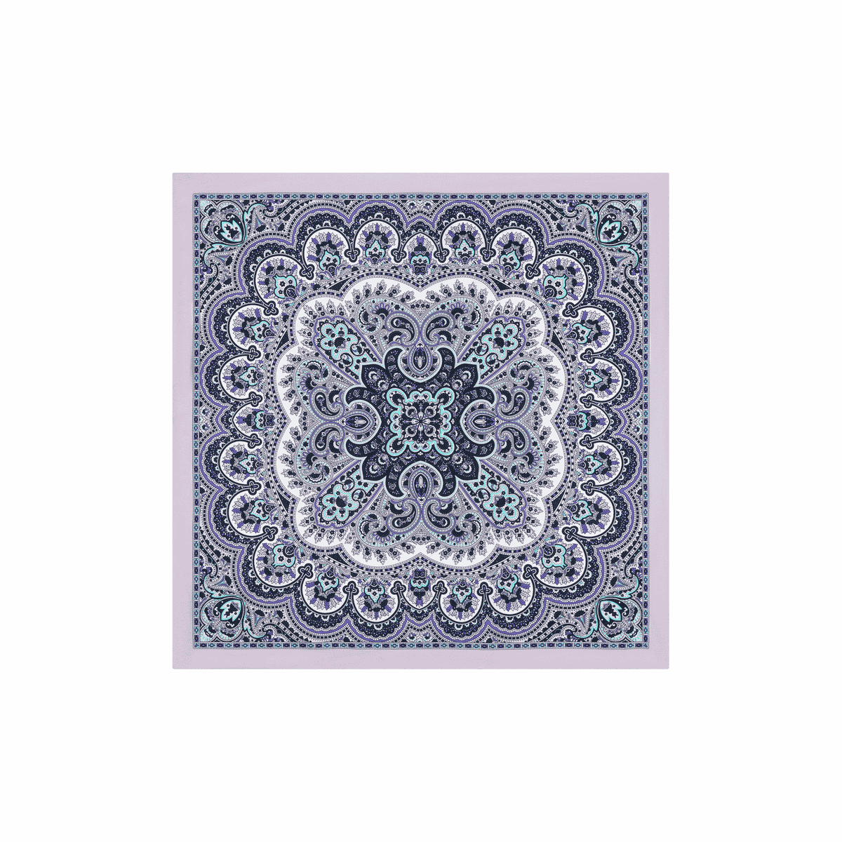 Young Paisley 53 x 53 - multi mauve