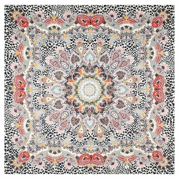 Animal Paisley 140x140 - multi black