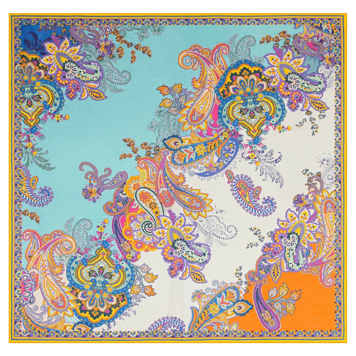 Flower Fusion 130 x 130 - multi colour