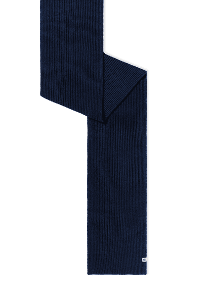 Klassischer Strickschal  - navy
