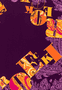 Modern Lettering 130x130 - multi plum