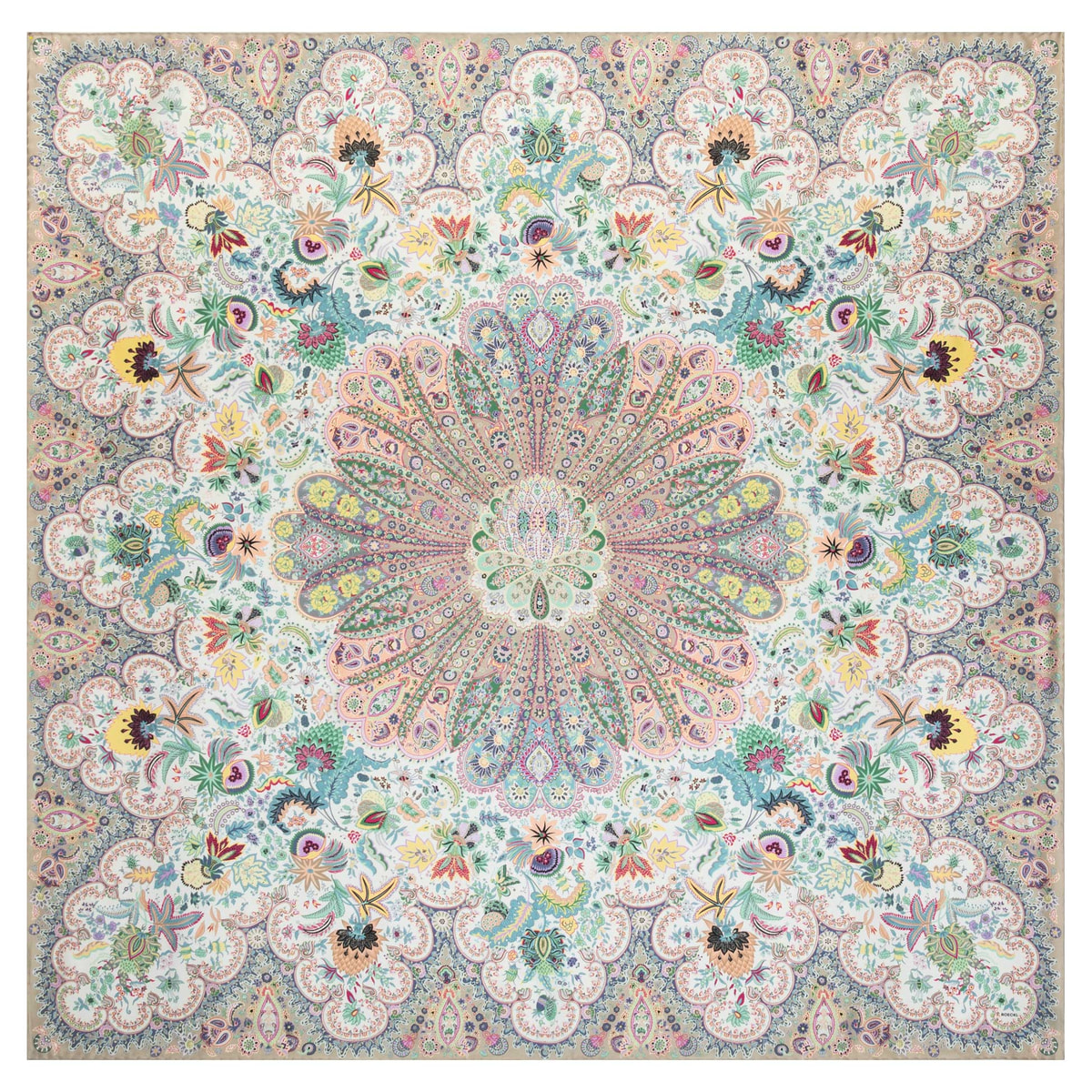 Fior di Seta 140x140 - multi pastel